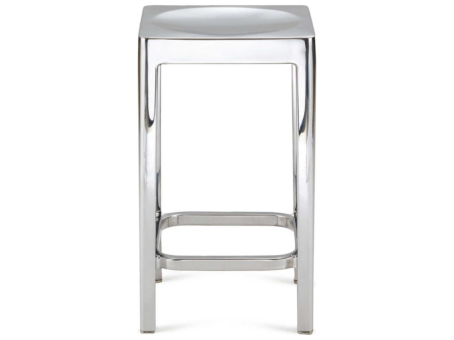 Emeco Outdoor Polished Aluminum High Counter Stool