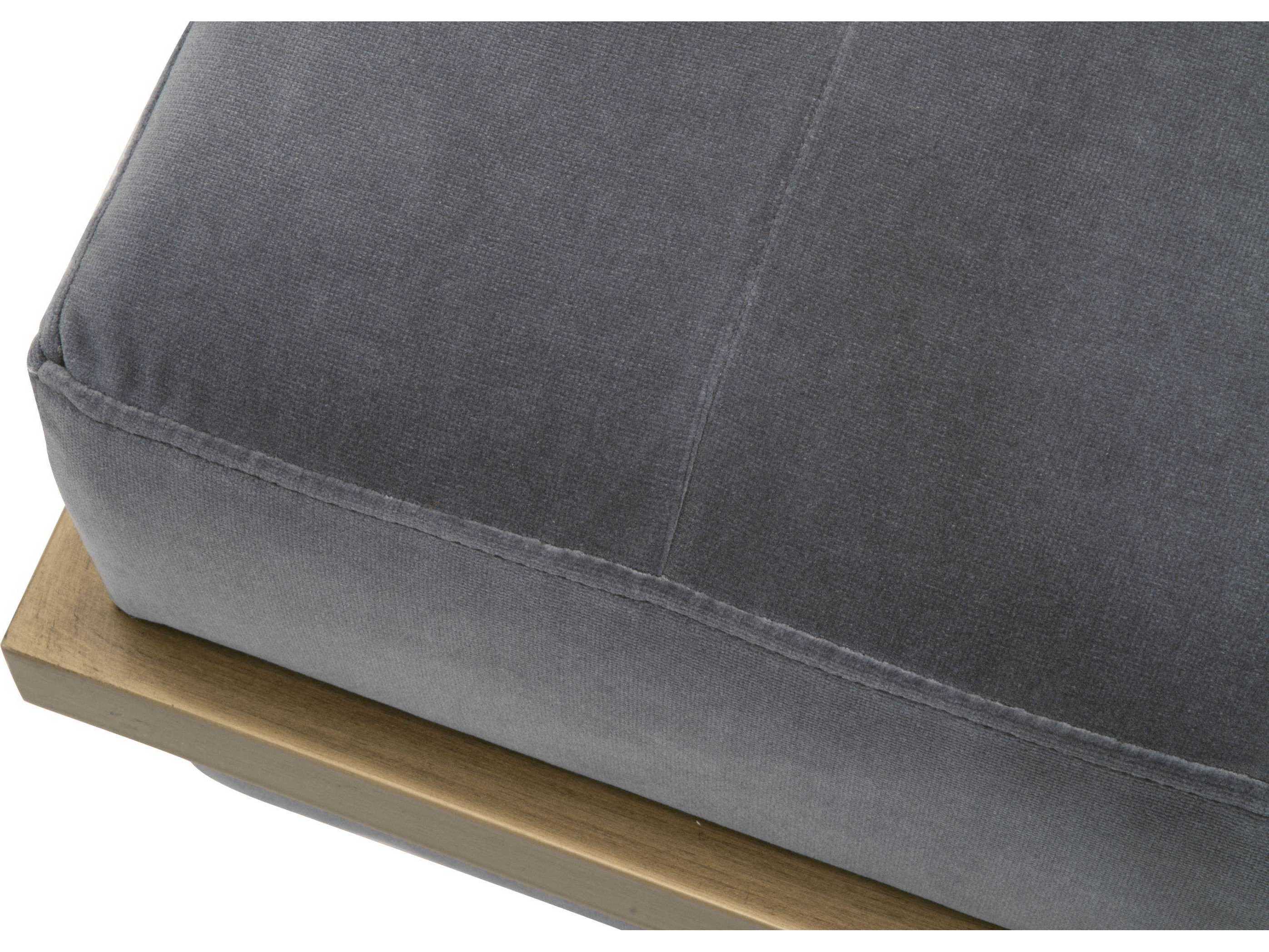 Essentials for Living District Gray Upholstered Accent Bench