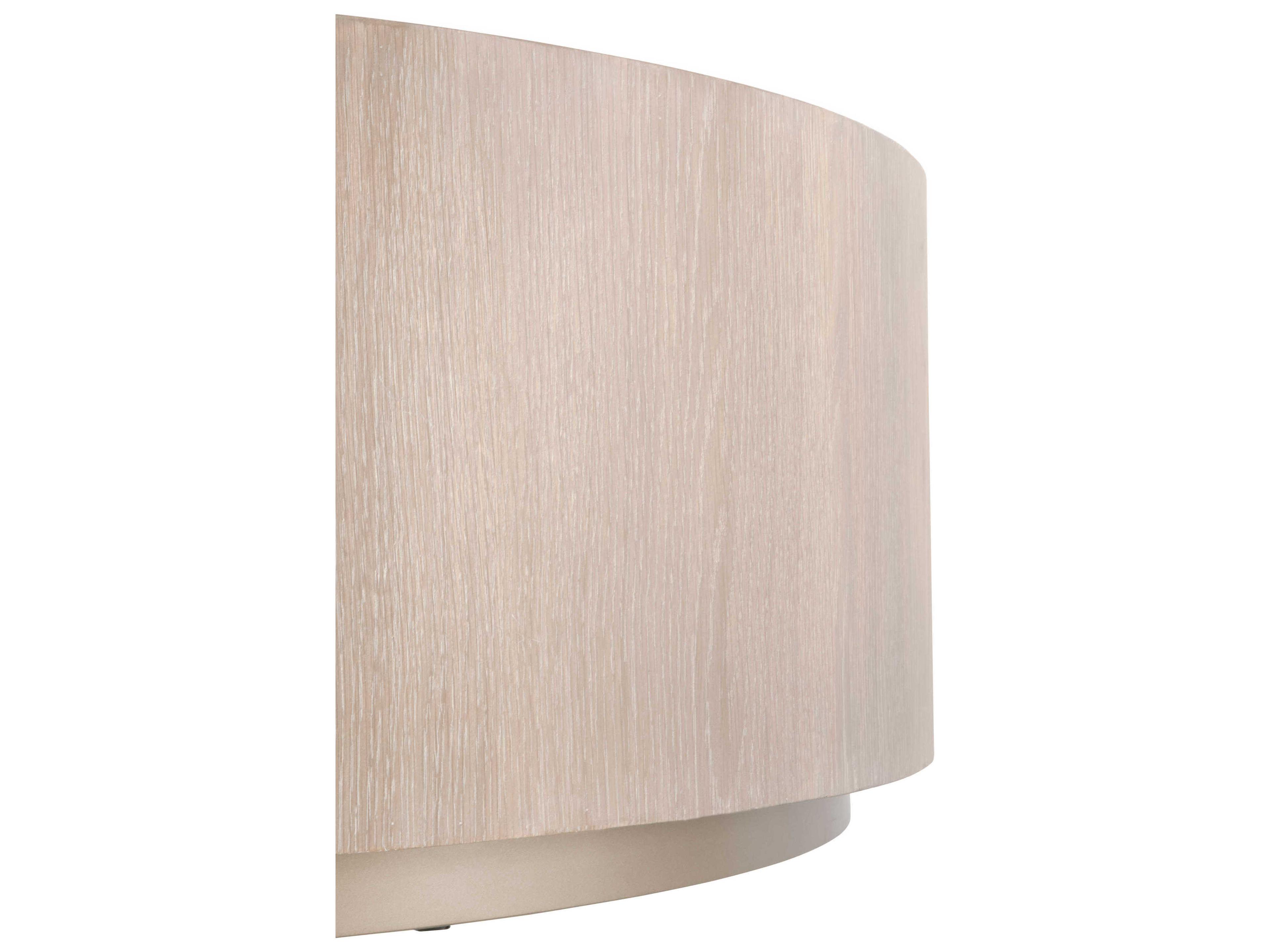 Luxecor Respite Round Wood Natural Gray Coffee Table