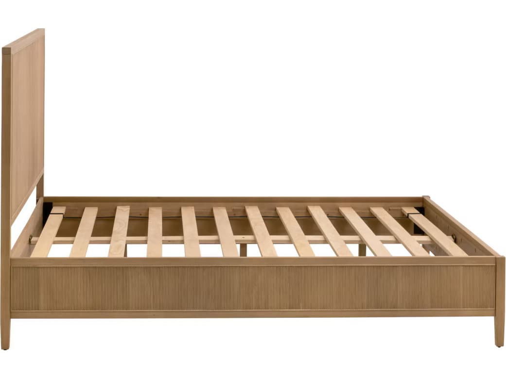 Essentials for Living Bronze Bay Natural Oak Wood Queen Panel Bed