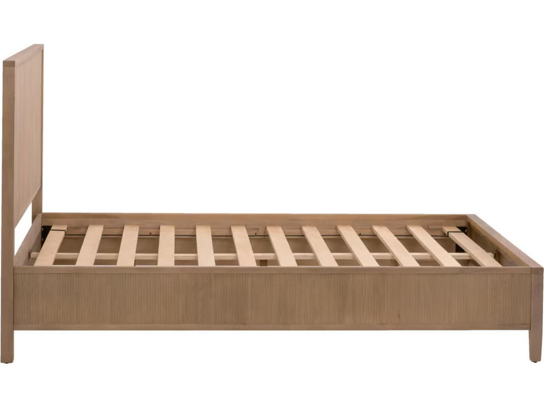 Essentials for Living Bronze Bay Natural Oak Wood Queen Panel Bed