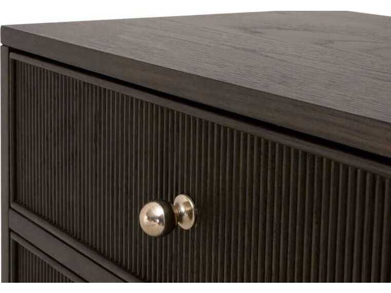 Essentials for Living Bronze Bay 2-Drawers Oak Wood Nightstand