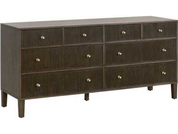 Essentials for Living Bronze Bay Oak Wood Double Dresser
