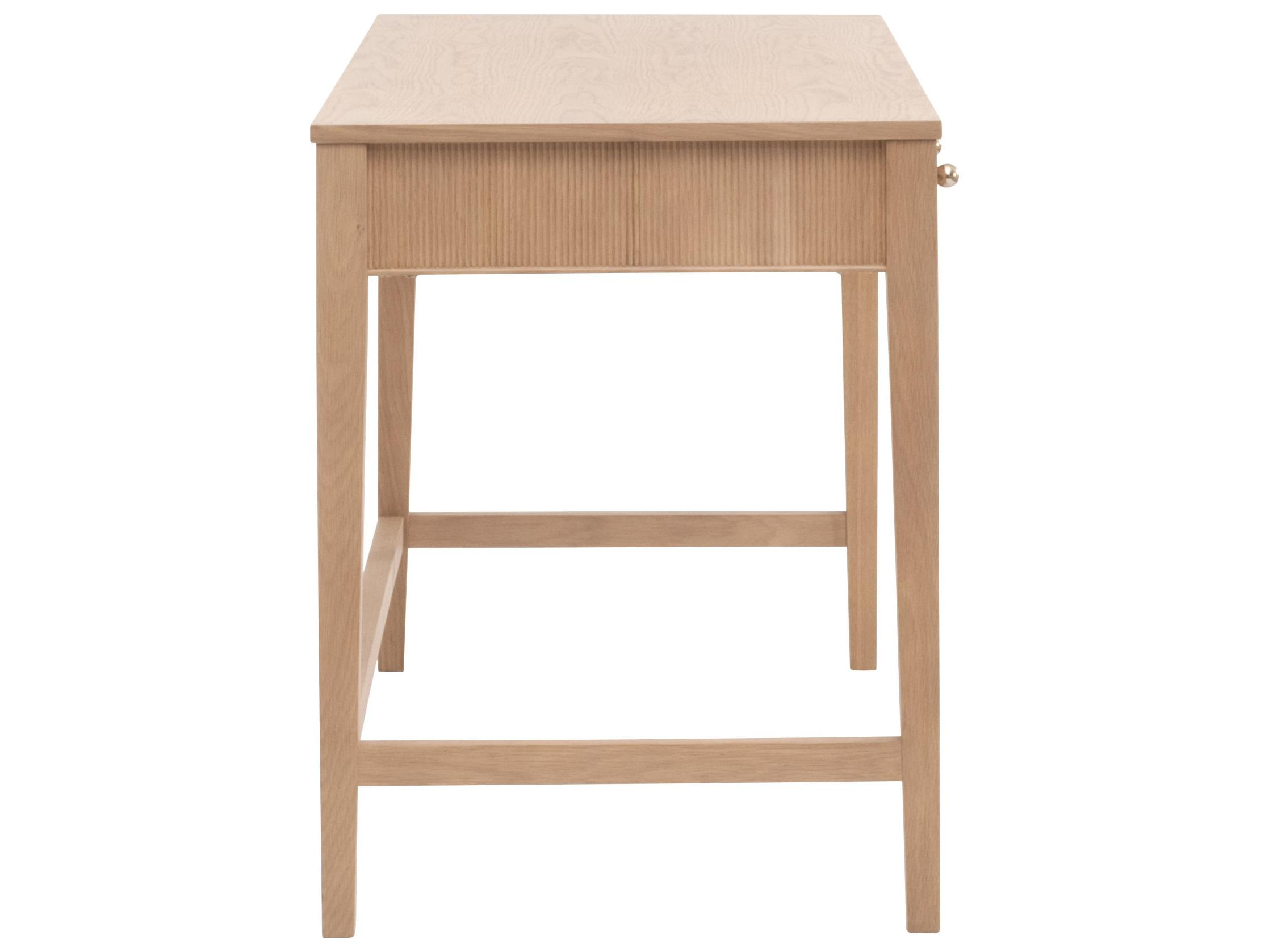 Essentials for Living Bronze Bay Natural Oak Wood Writing Desk