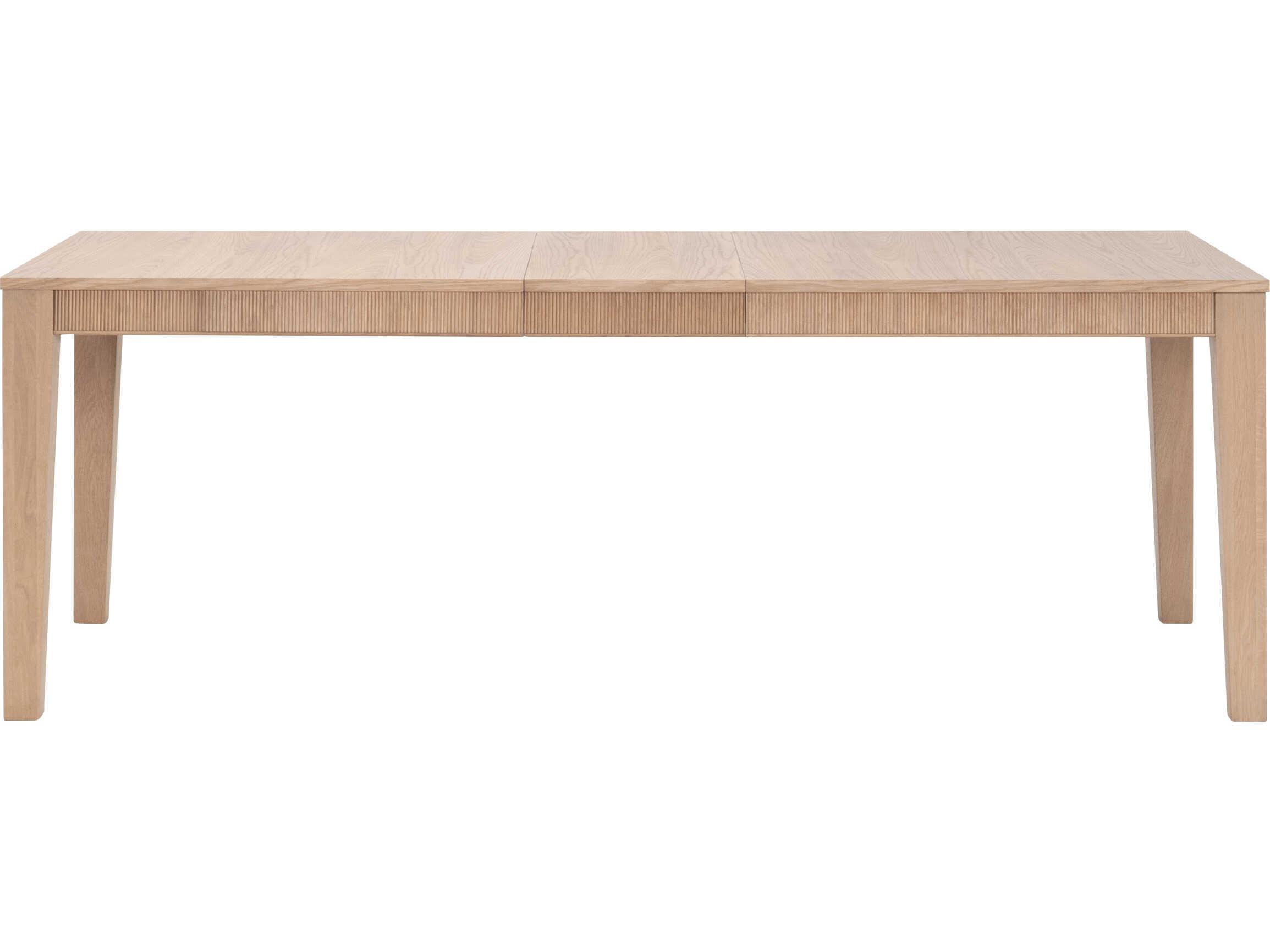 Essentials for Living Bronze Bay Highland Extension Rectangular Wood Natural Oak Dining Table