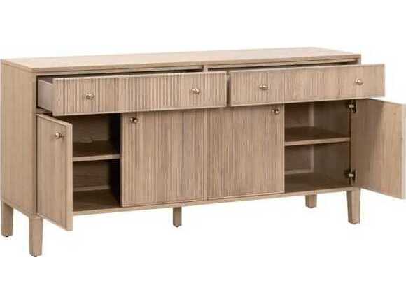 Essentials for Living Bronze Bay 63" Oak Wood Natural Sideboard