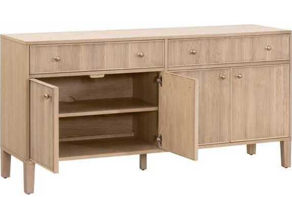 Essentials for Living Bronze Bay 63" Oak Wood Natural Sideboard