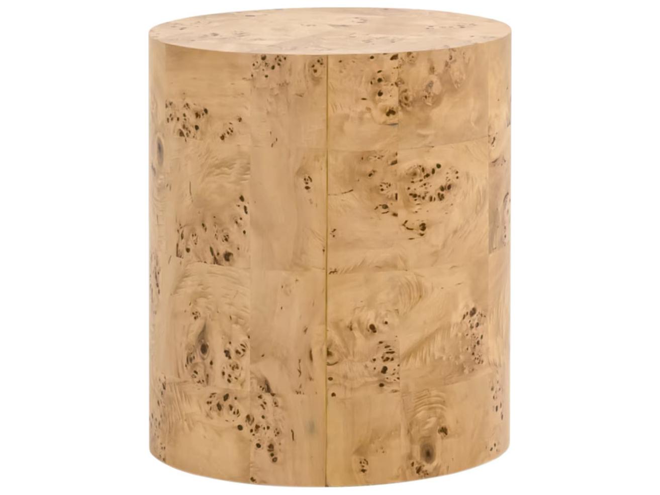 Essentials for Living Bronze Bay Round Wood End Table