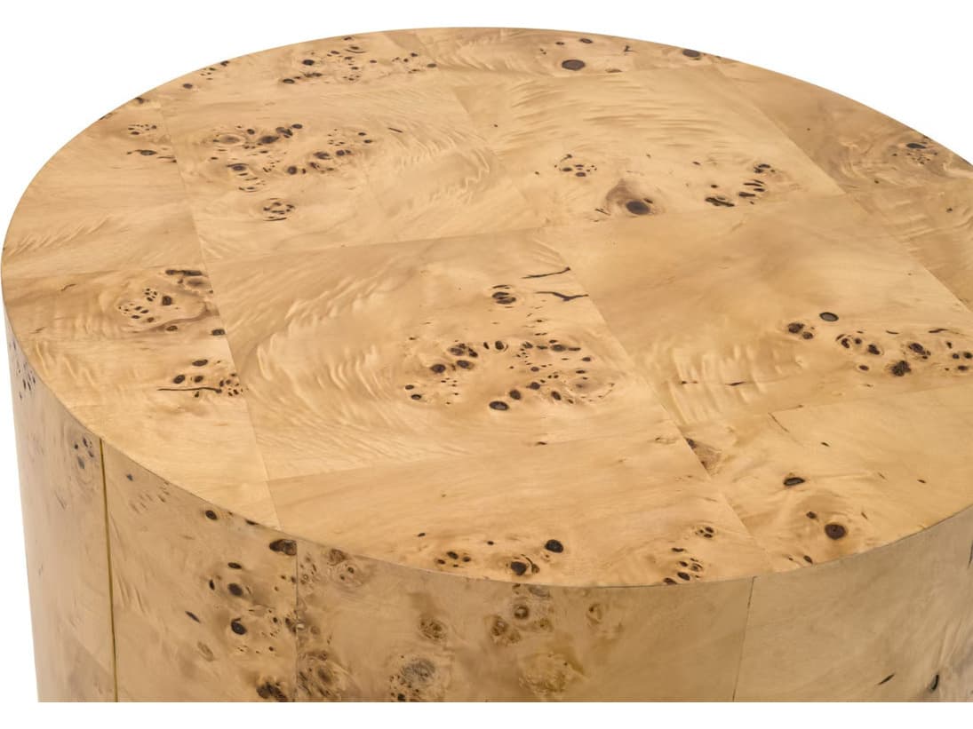 Essentials for Living Bronze Bay Round Wood End Table