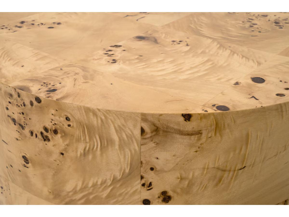 Essentials for Living Bronze Bay Round Wood End Table