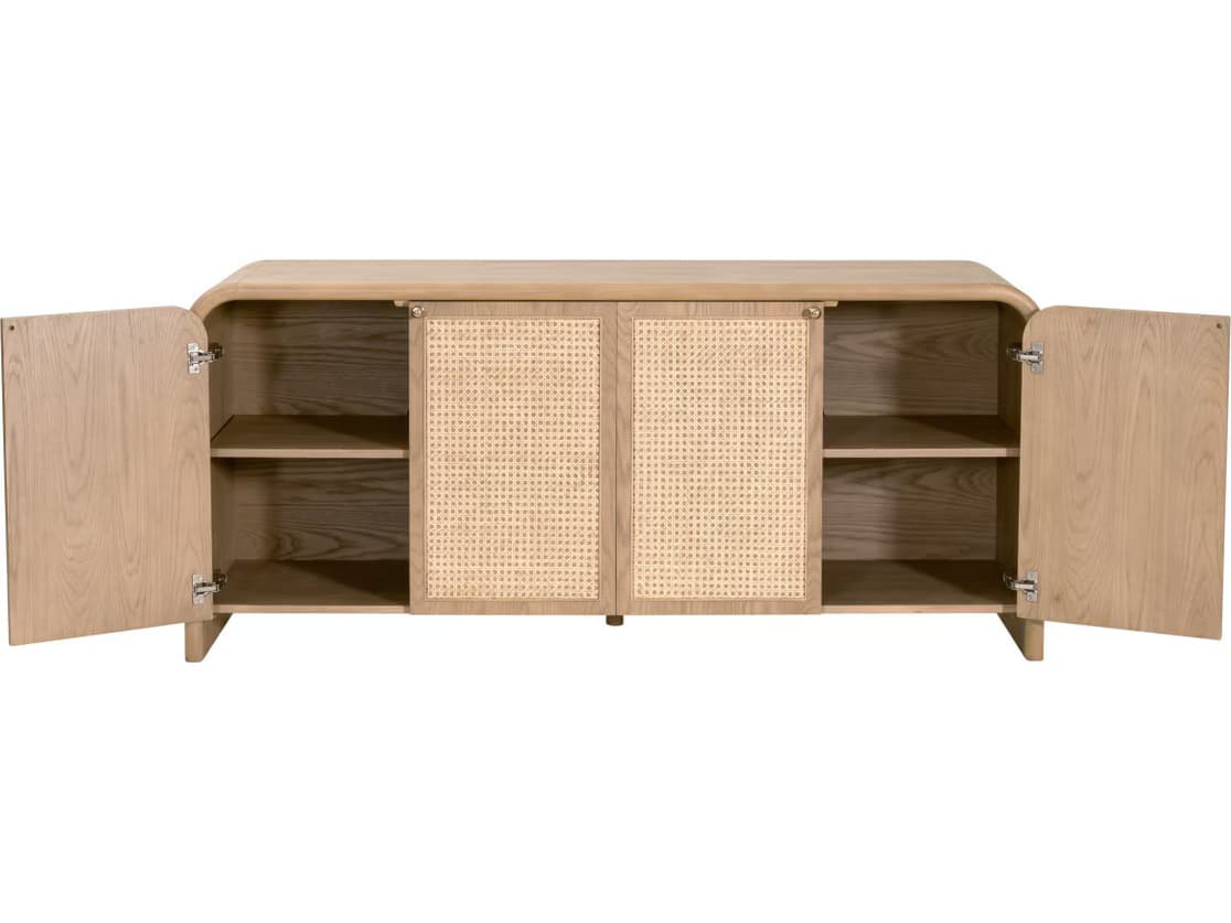 Essentials for Living Bronze Bay 71" Oak Wood Sideboard