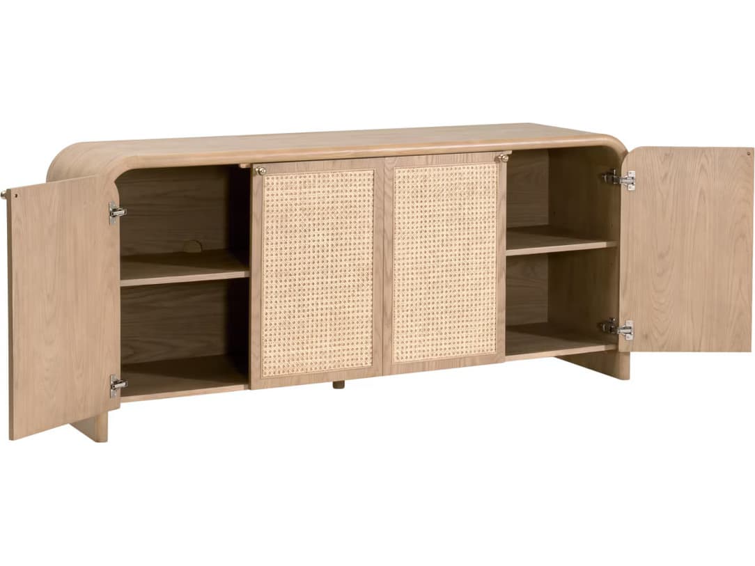 Essentials for Living Bronze Bay 71" Oak Wood Sideboard