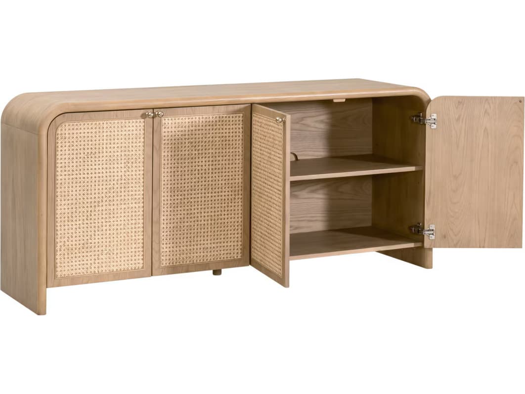 Essentials for Living Bronze Bay 71" Oak Wood Sideboard