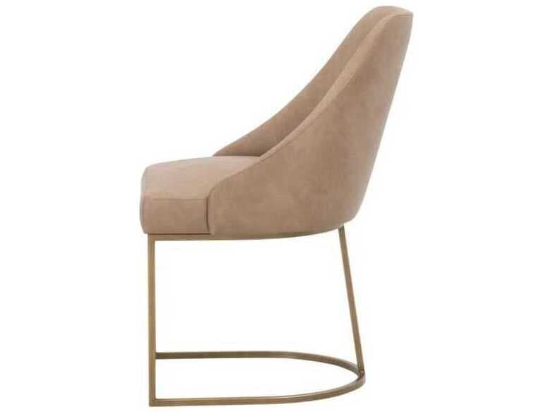 Essentials for Living Traditions Parissa Brown Upholstered Armless Dining Chair, Set of 2