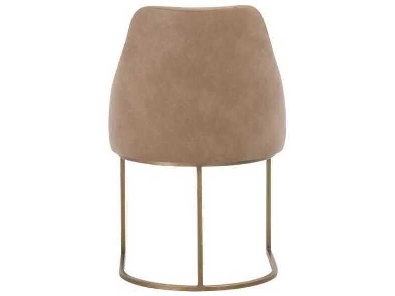 Essentials for Living Traditions Parissa Brown Upholstered Armless Dining Chair, Set of 2