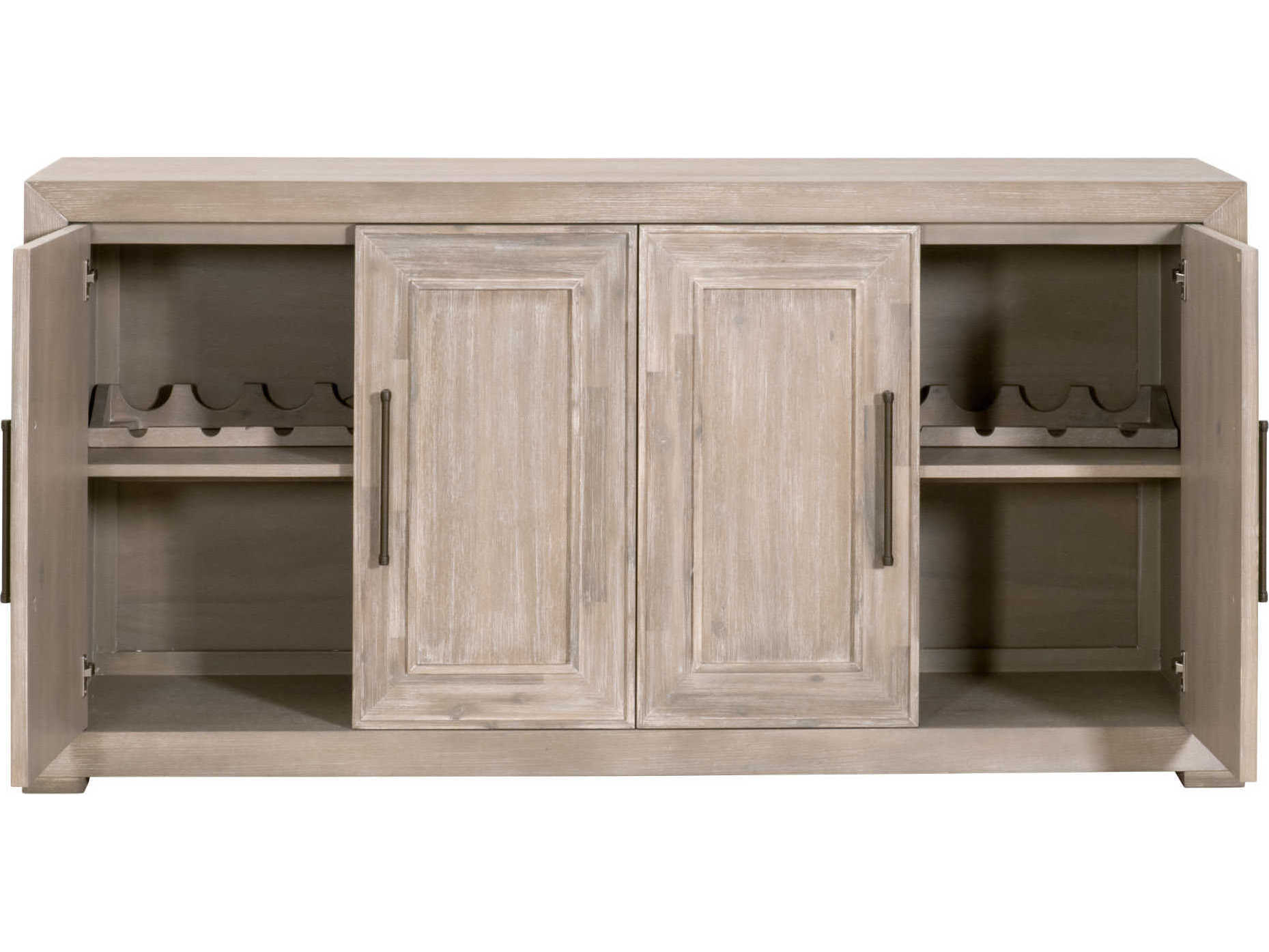 Luxecor Respite 70" Acacia Wood Natural Gray Sideboard