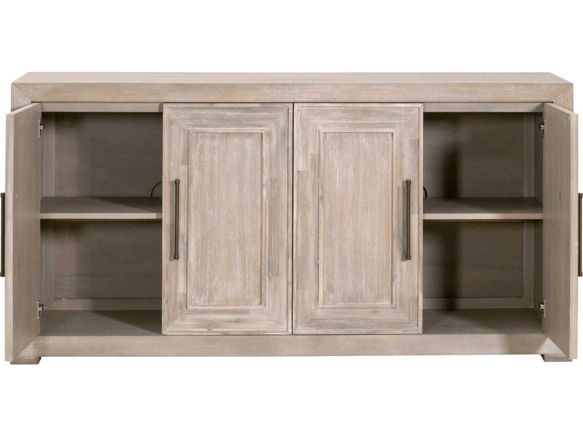 Luxecor Respite 70" Acacia Wood Natural Gray Sideboard
