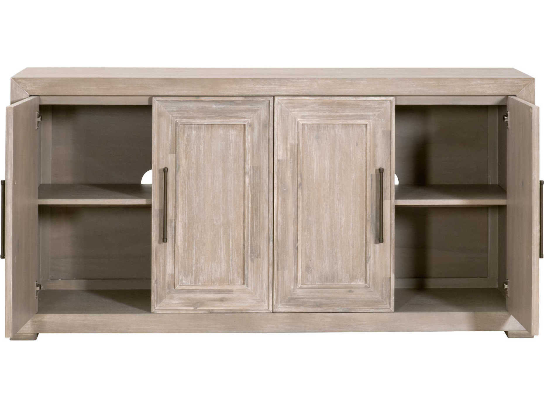 Luxecor Respite 70" Acacia Wood Natural Gray Sideboard