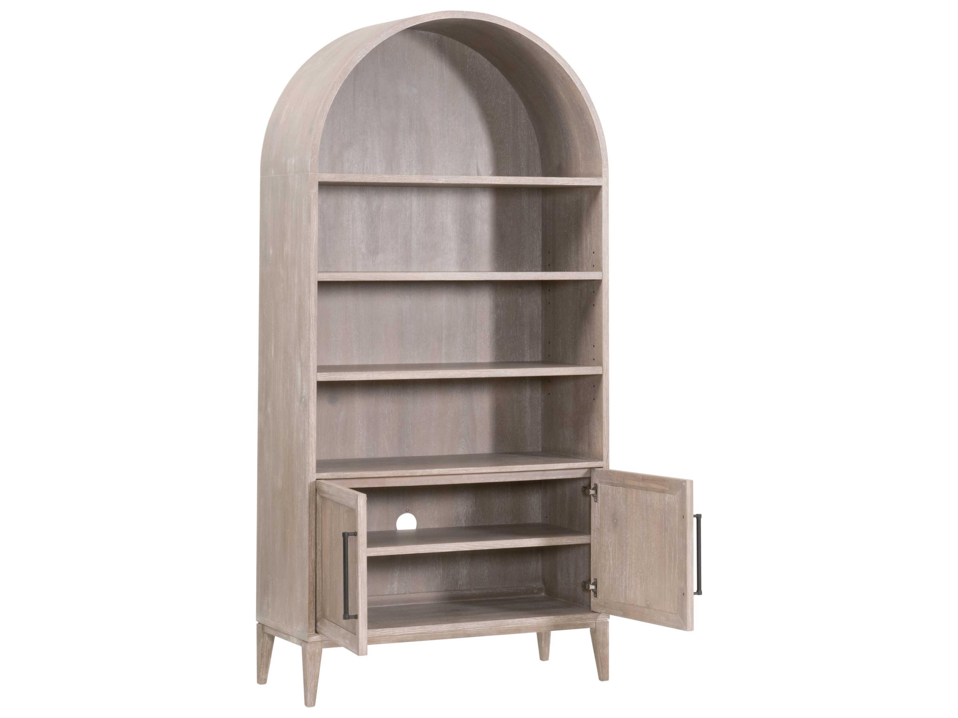 Essentials for Living Traditions Morris Natural Gray Acacia Bookcase