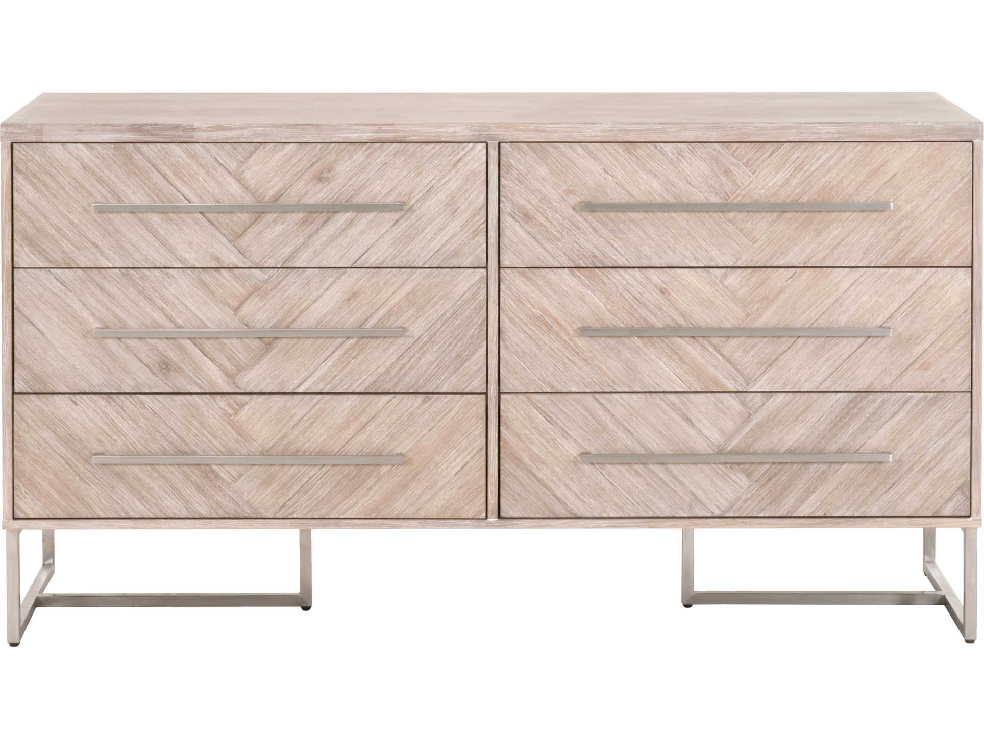 Luxecor Respite 6-Drawers Acacia Wood Double Dresser