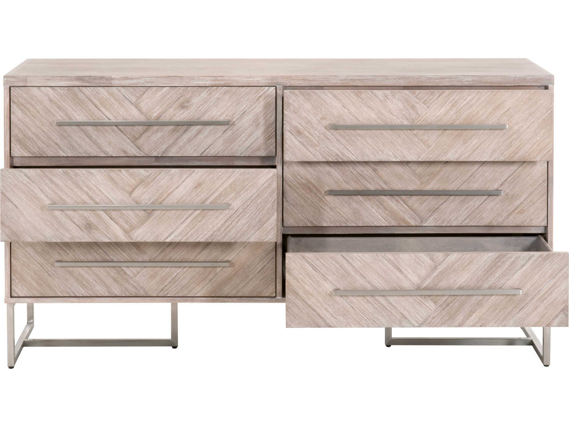 Luxecor Respite 6-Drawers Acacia Wood Double Dresser