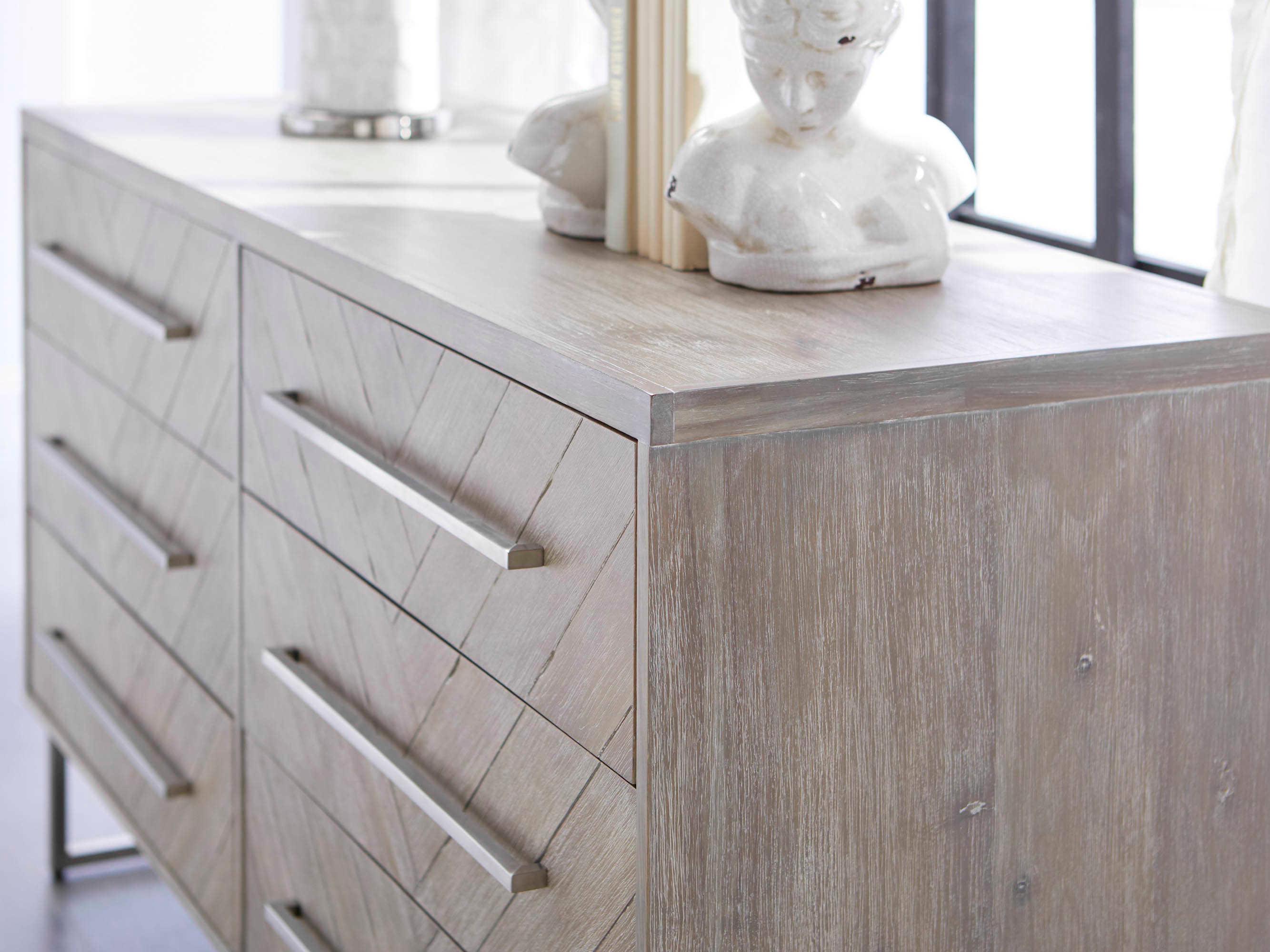 Luxecor Respite 6-Drawers Acacia Wood Double Dresser