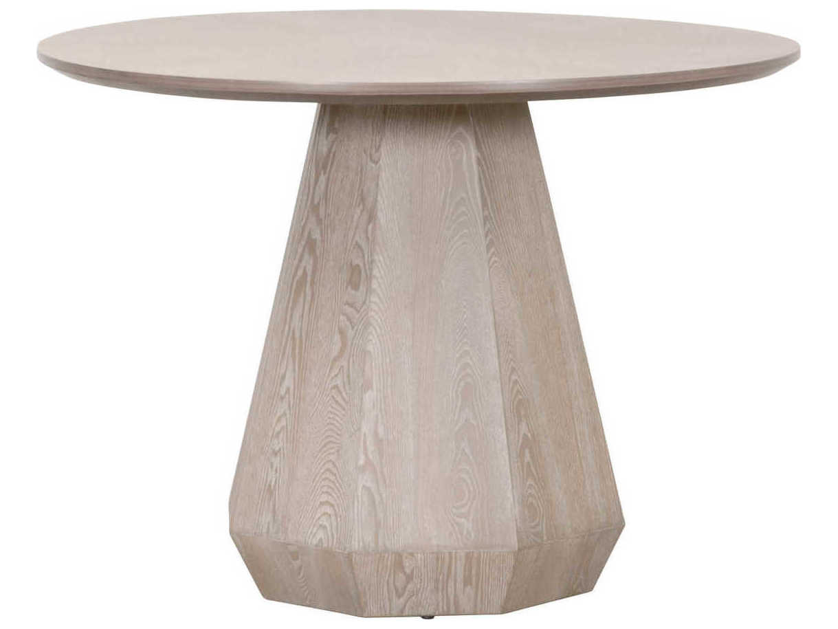 Luxecor Respite Round Wood Natural Gray Ash Dining Table
