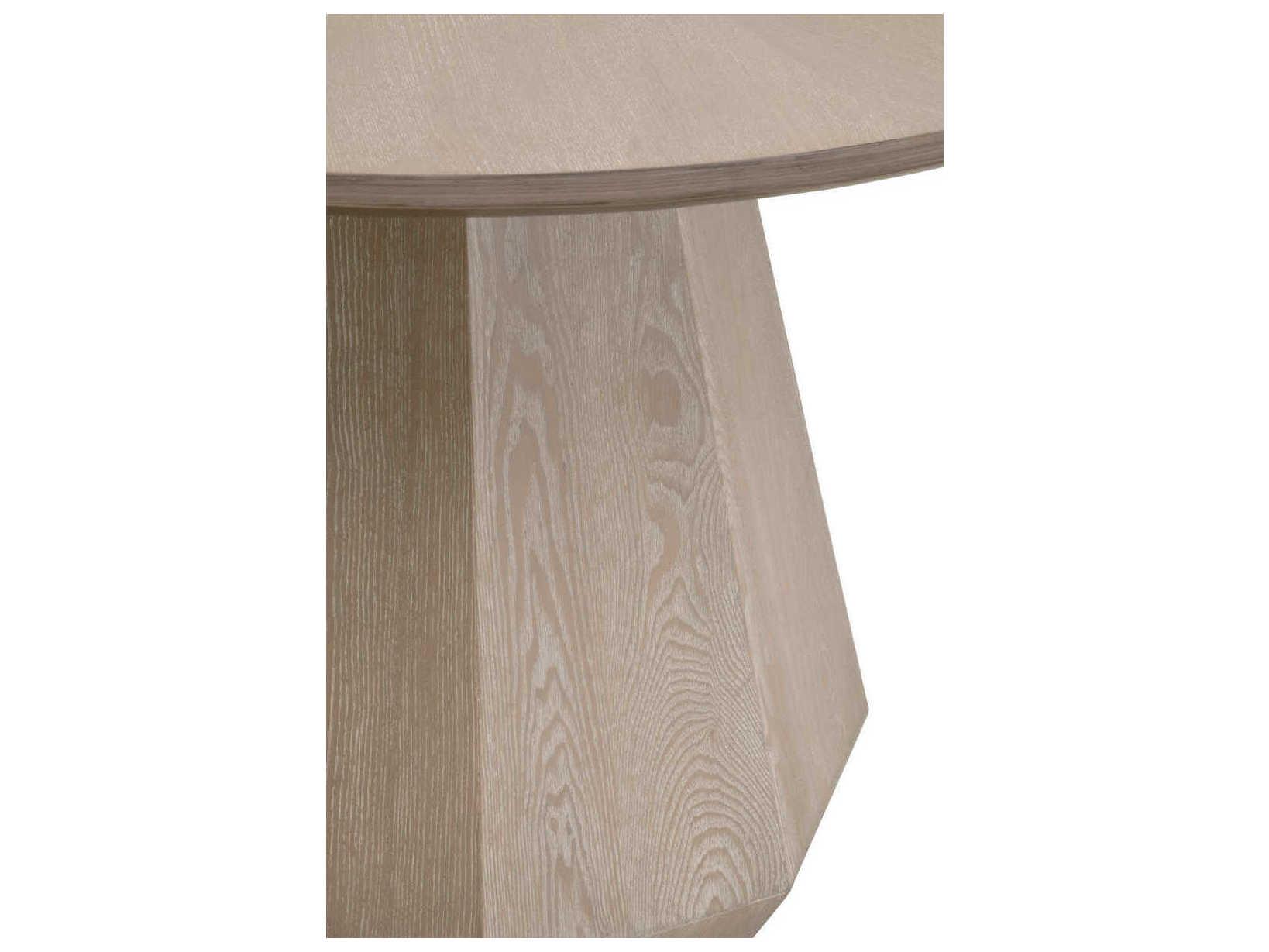 Luxecor Respite Round Wood Natural Gray Ash Dining Table