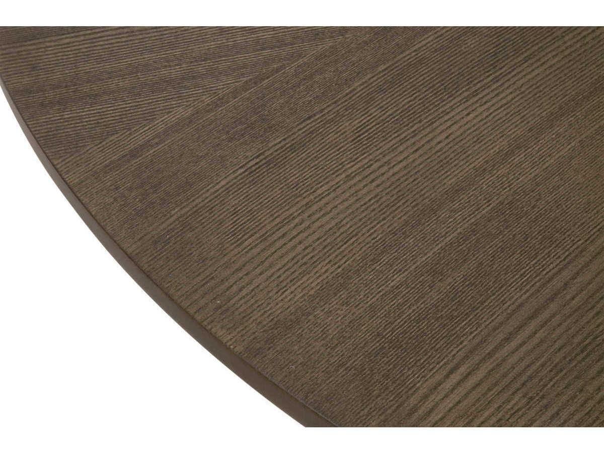 Essentials for Living Traditions Round Wood Burnished Brown Coffee Table