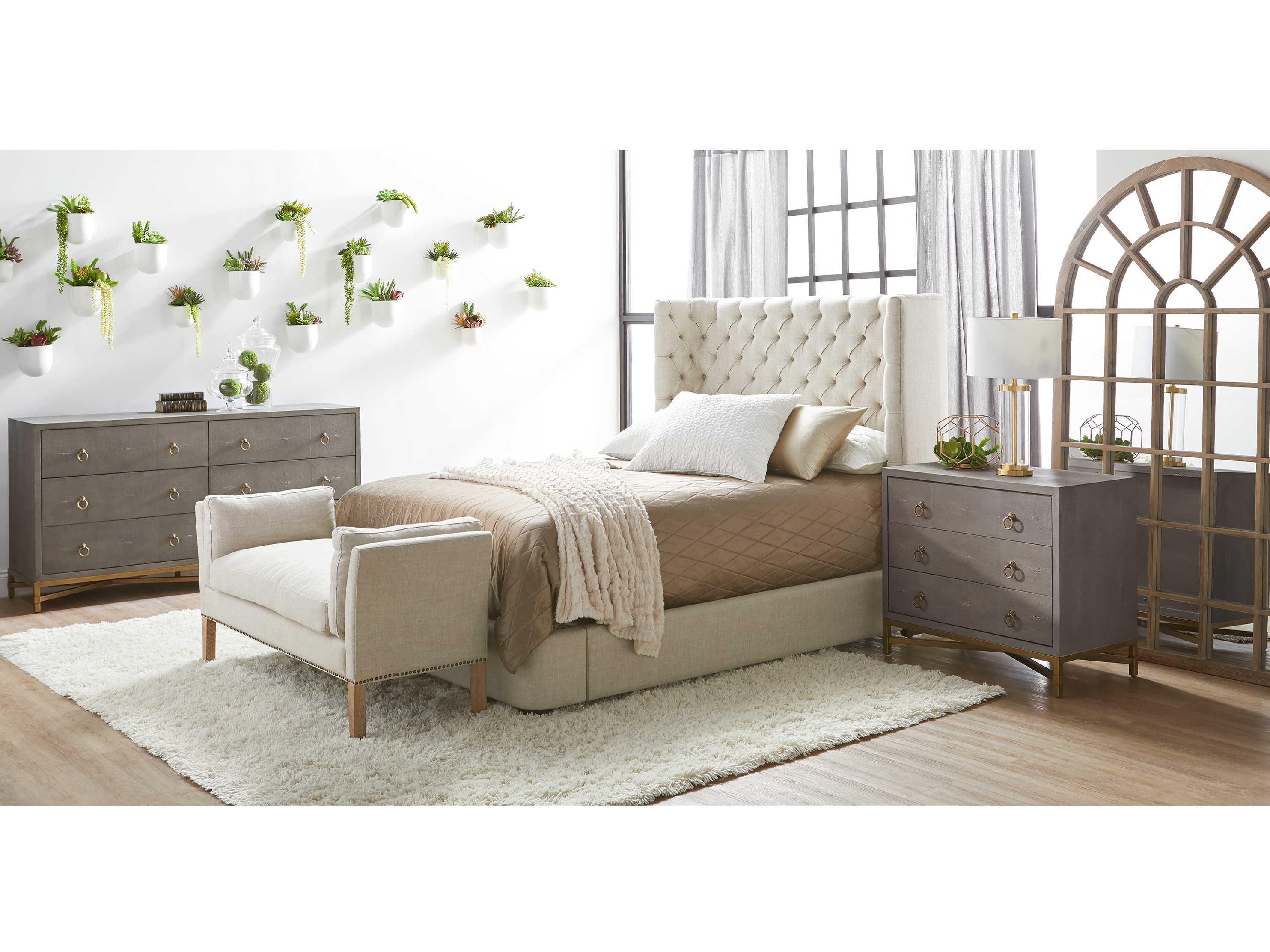 Luxecor Respite Shagreen 3-Drawers Nightstand