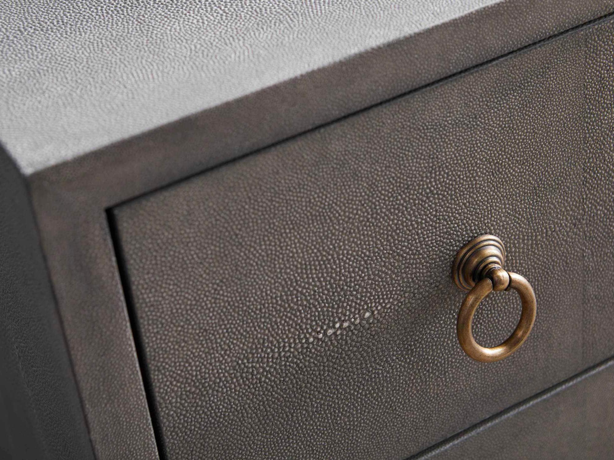 Luxecor Respite Shagreen 3-Drawers Nightstand