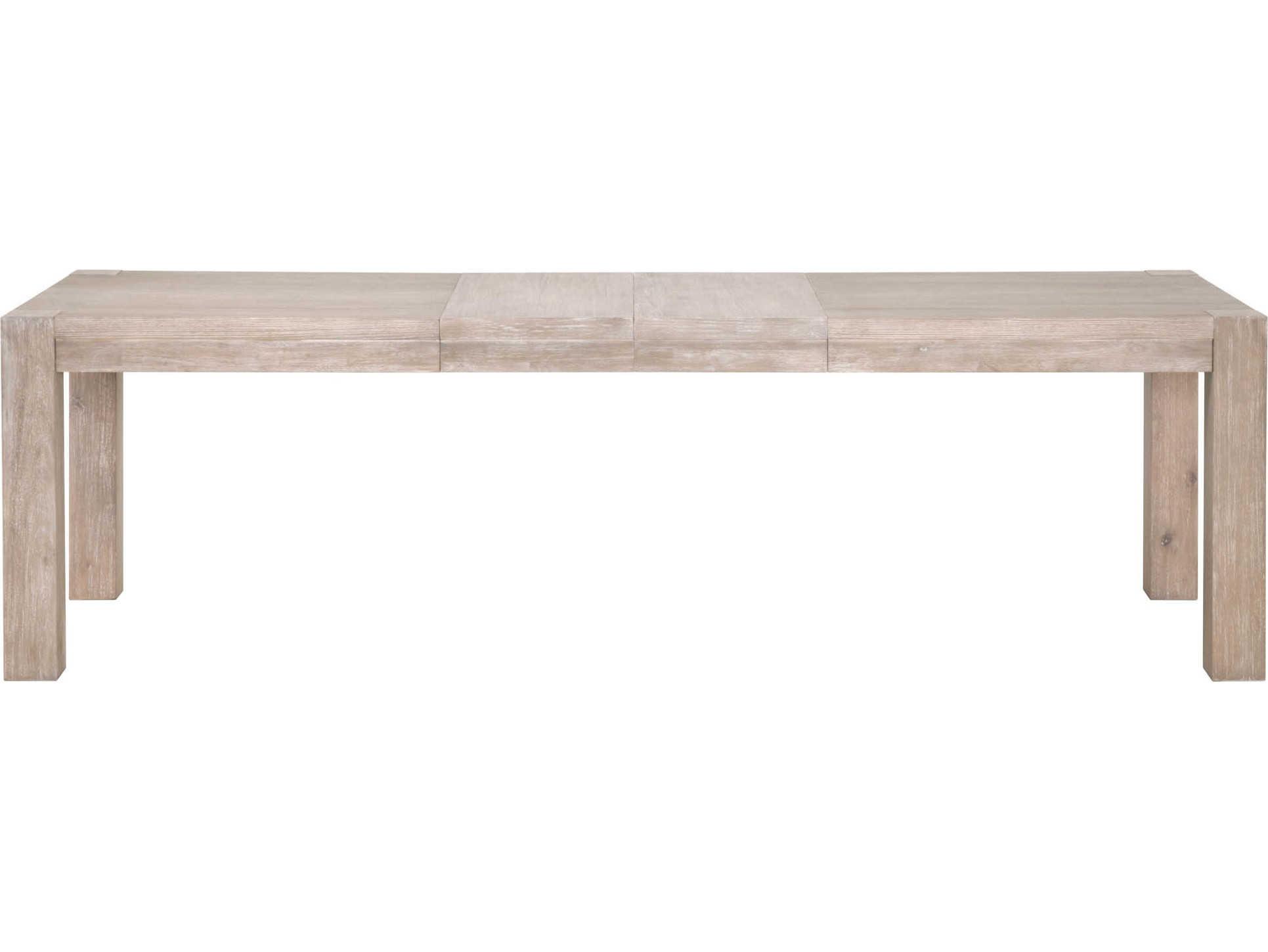 Essentials for Living Traditions Extendable Rectangular Wood Natural Gray Dining Table