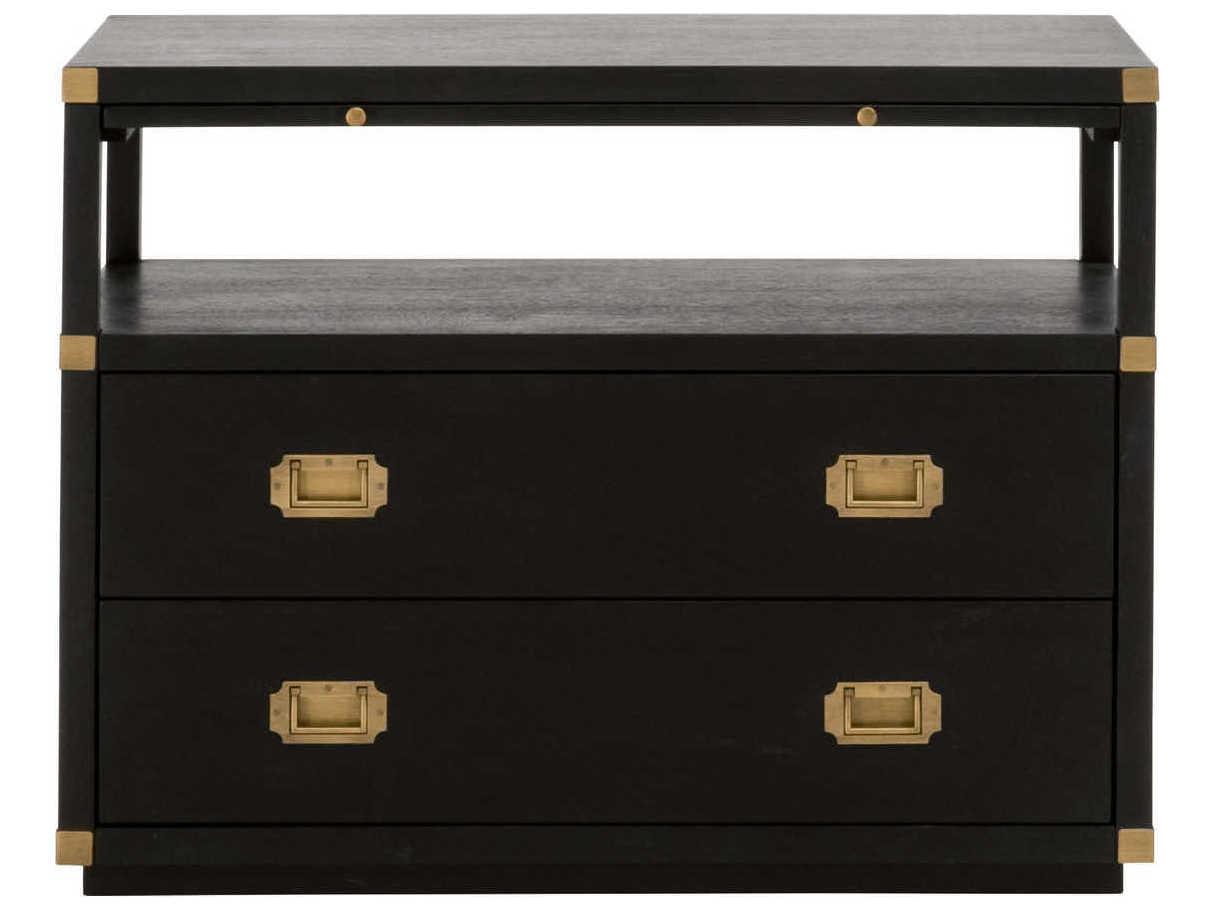 Essentials for Living Traditions Bradley 2-Drawers Acacia Wood Nightstand