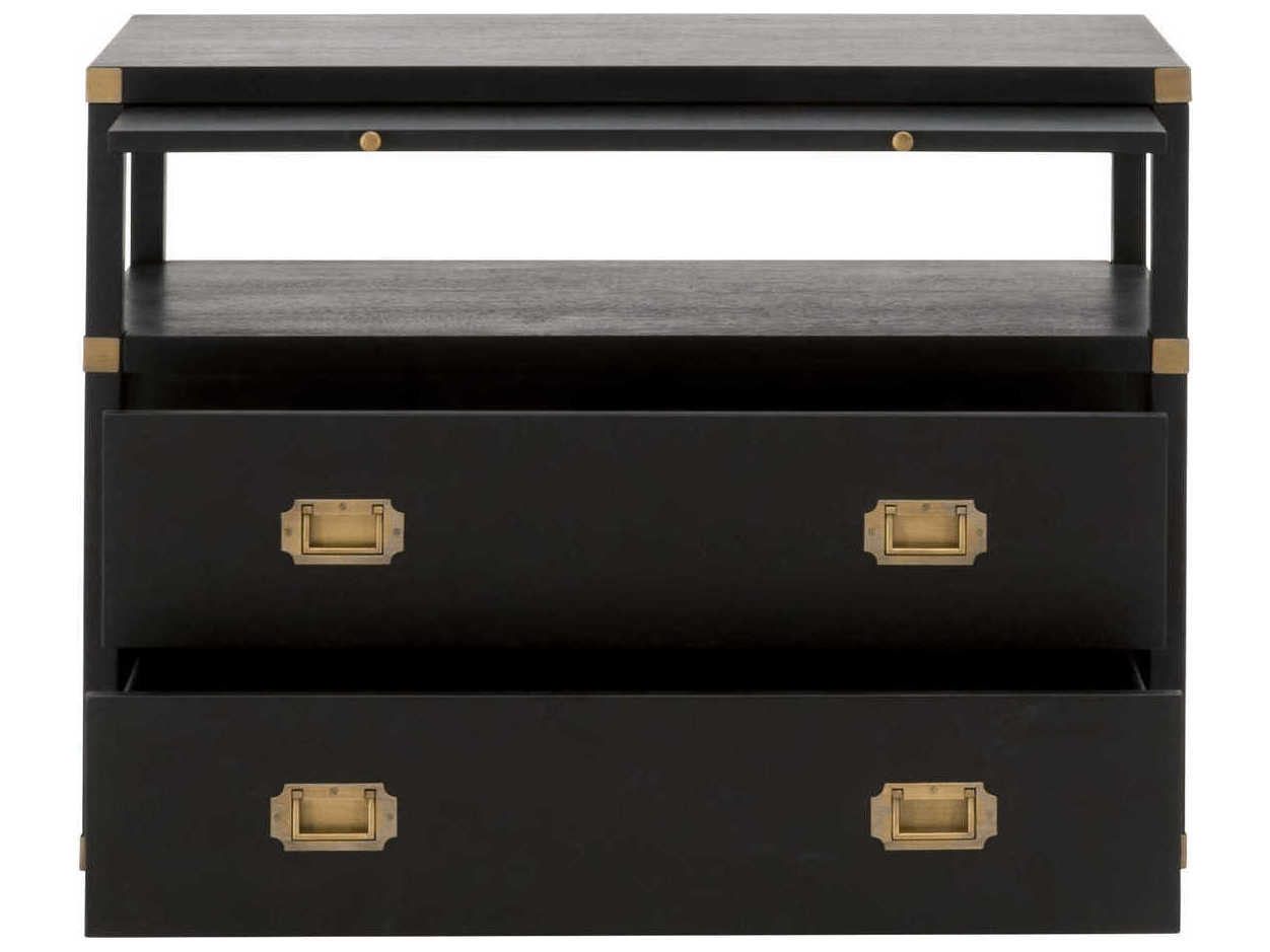 Essentials for Living Traditions Bradley 2-Drawers Acacia Wood Nightstand