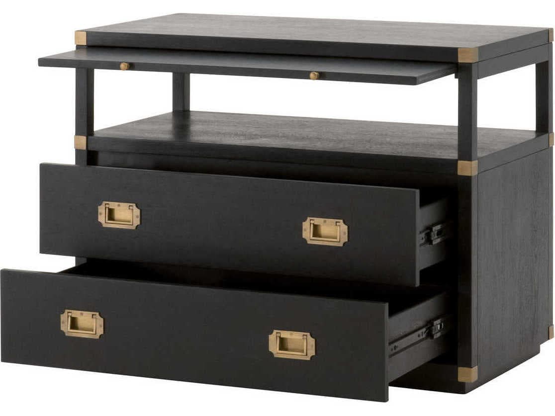 Essentials for Living Traditions Bradley 2-Drawers Acacia Wood Nightstand