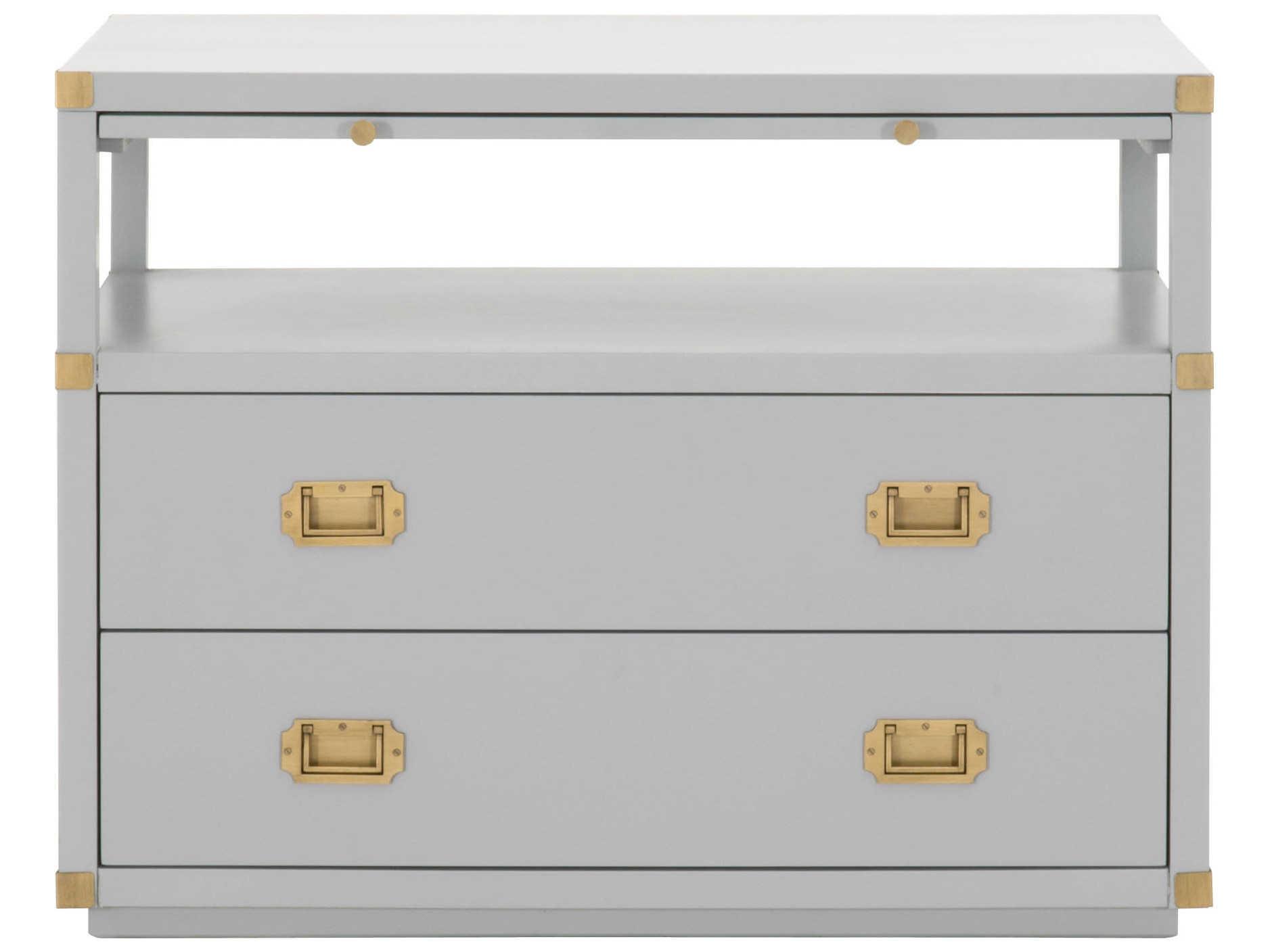 Essentials for Living Traditions Bradley 2-Drawers Acacia Wood Nightstand