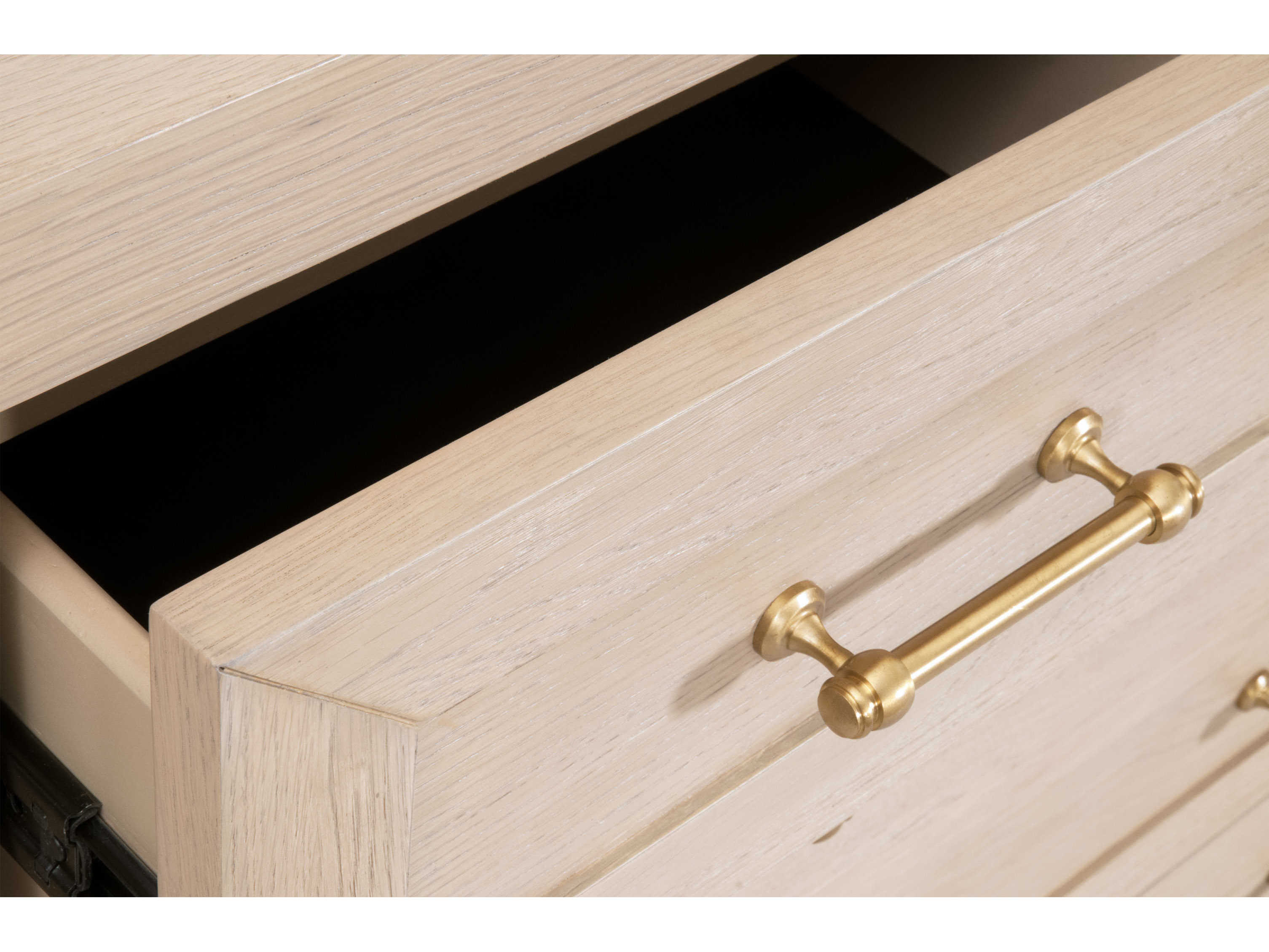 Essentials for Living Traditions 5-Drawers Light Honey Oak Wood Accent Chest