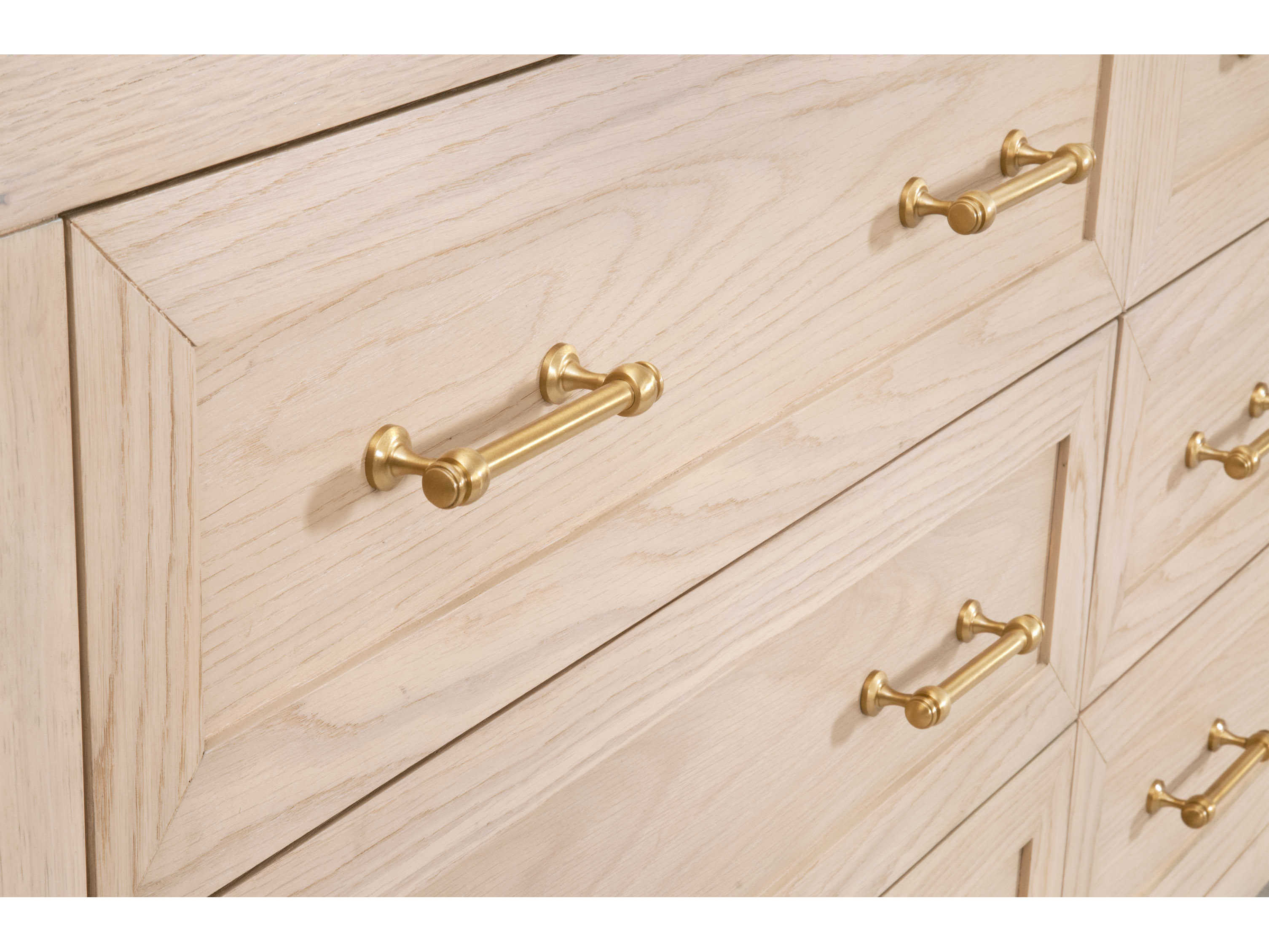 Essentials for Living Traditions Stella 6-Drawers Brown Oak Wood Double Dresser