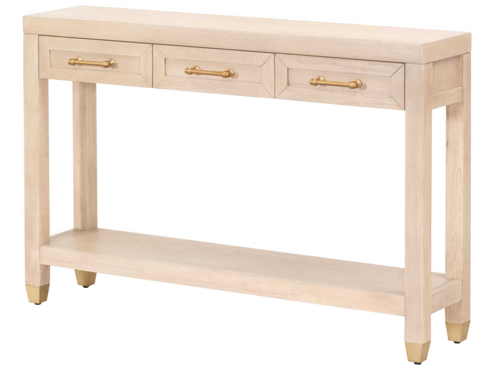 Essentials for Living Traditions Stella Narrow Rectangular Wood Light Honey Oak Console Table