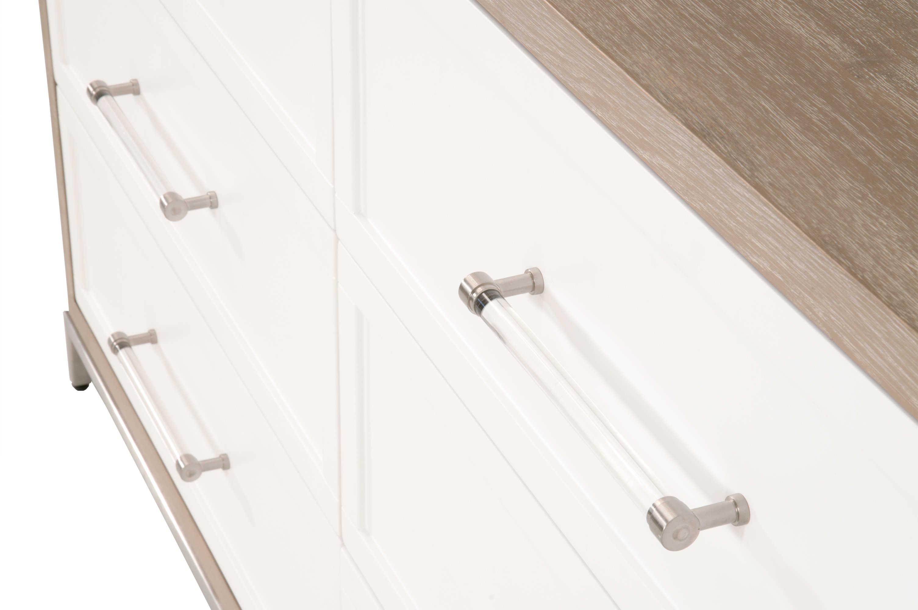 Luxecor Respite 6-Drawers Gray Acacia Wood Double Dresser