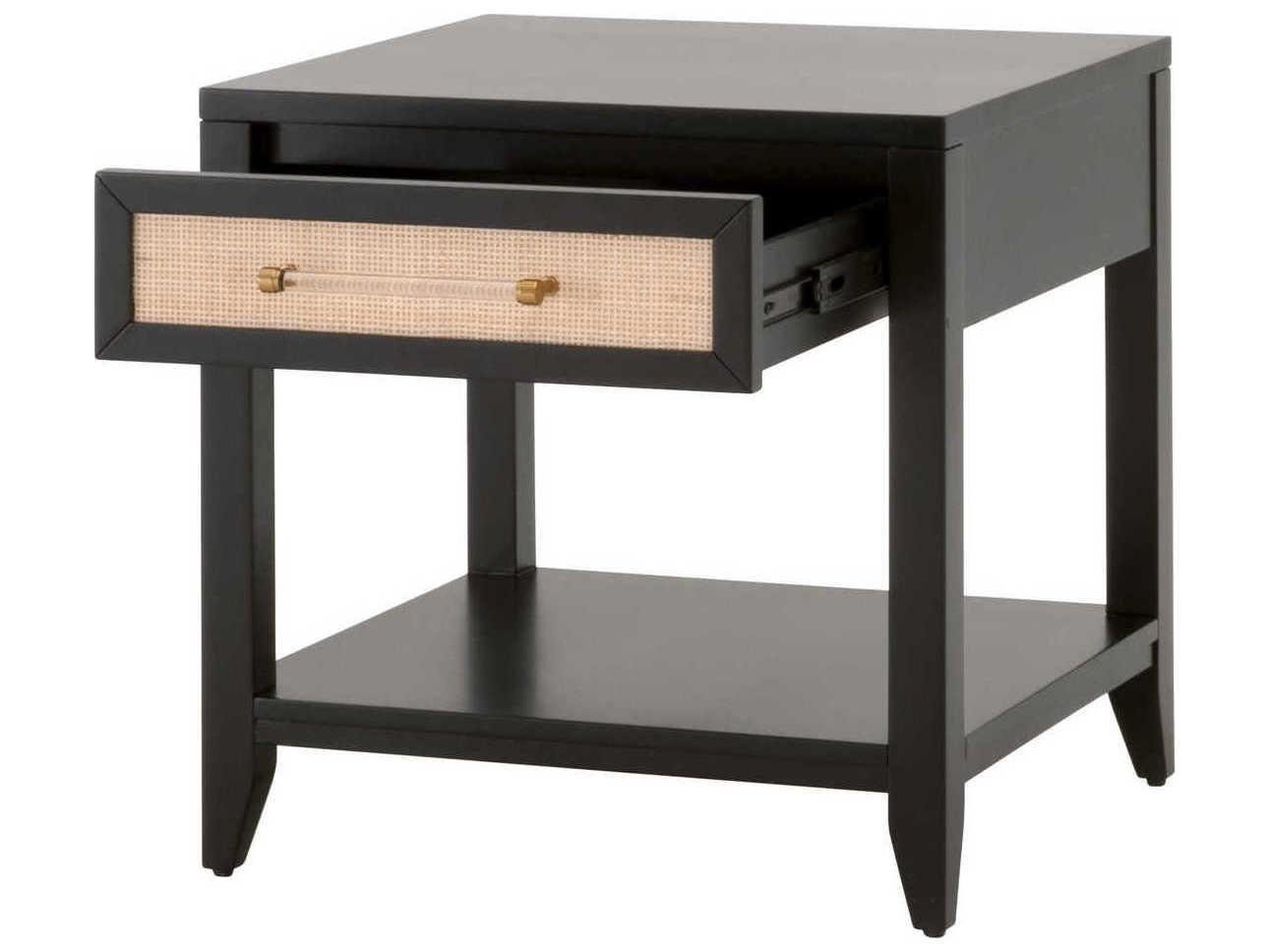 Essentials for Living Traditions Holland 1-Drawer Acacia Wood Nightstand