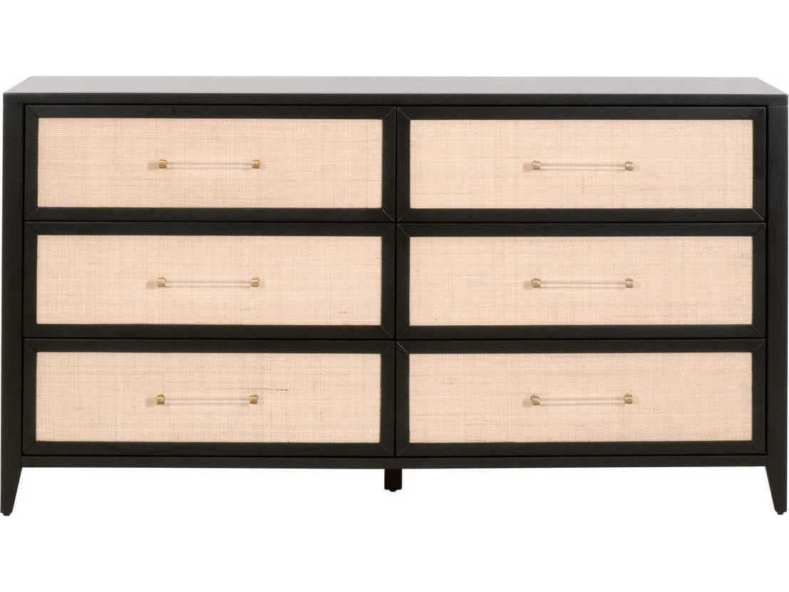 Essentials for Living Traditions Holland 6-Drawers Acacia Wood Double Dresser