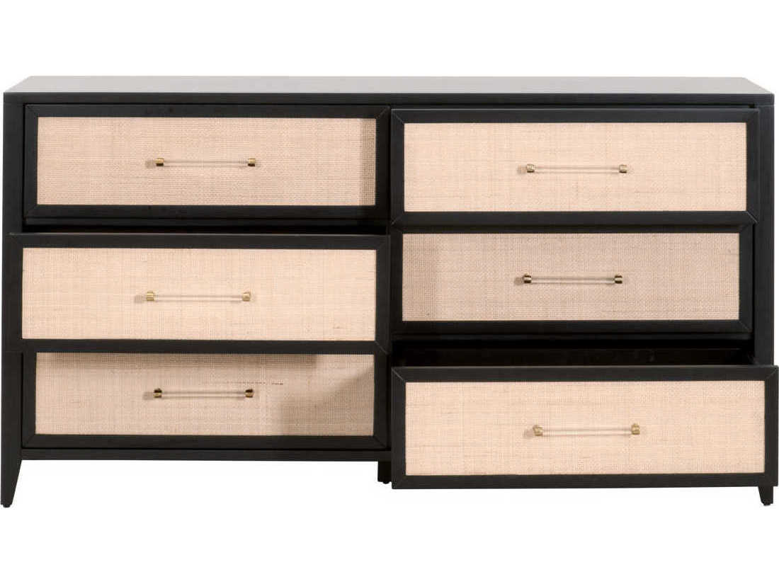 Essentials for Living Traditions Holland 6-Drawers Acacia Wood Double Dresser