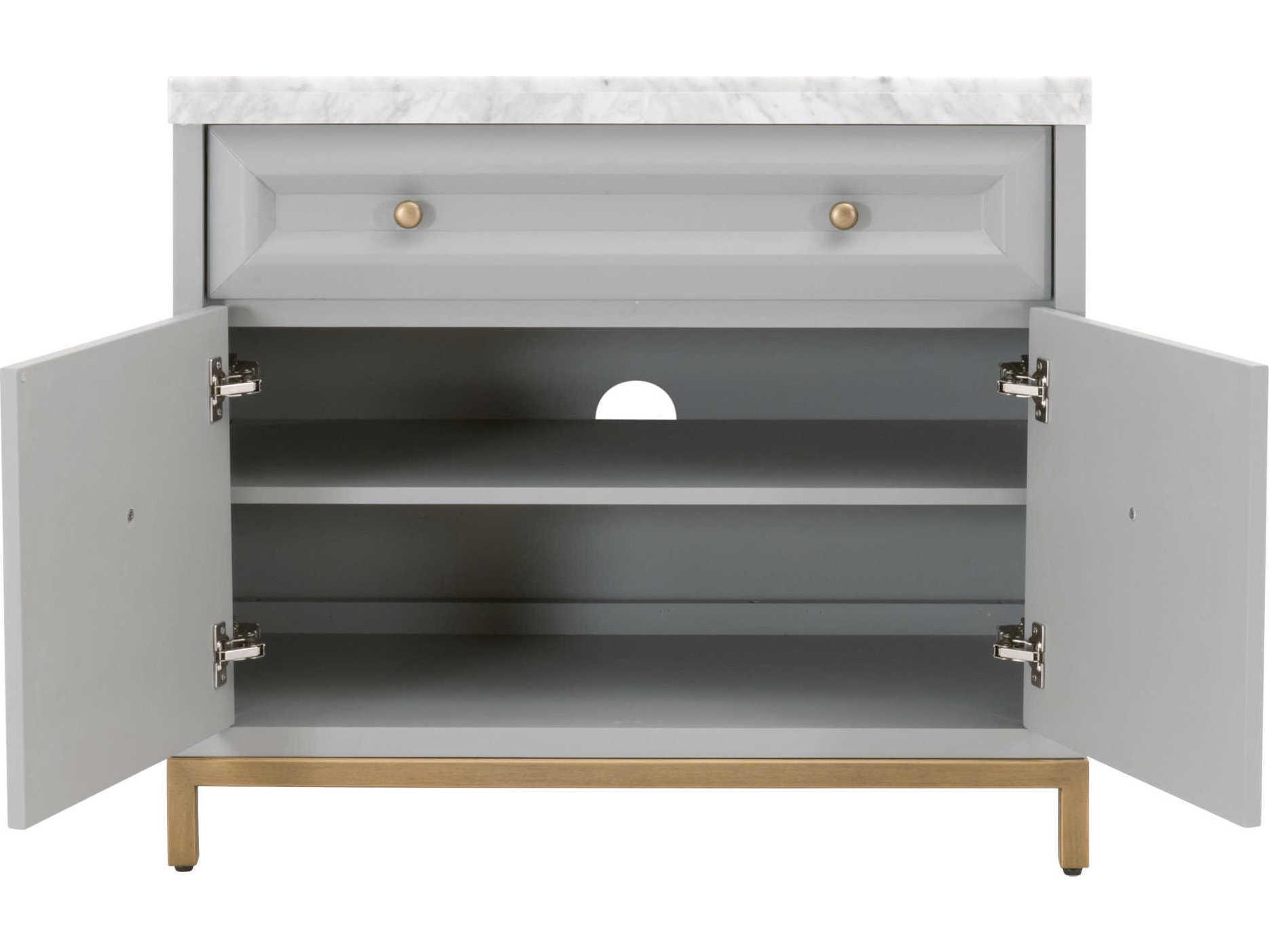 Luxecor Respite Gray Acacia Wood Accent Chest