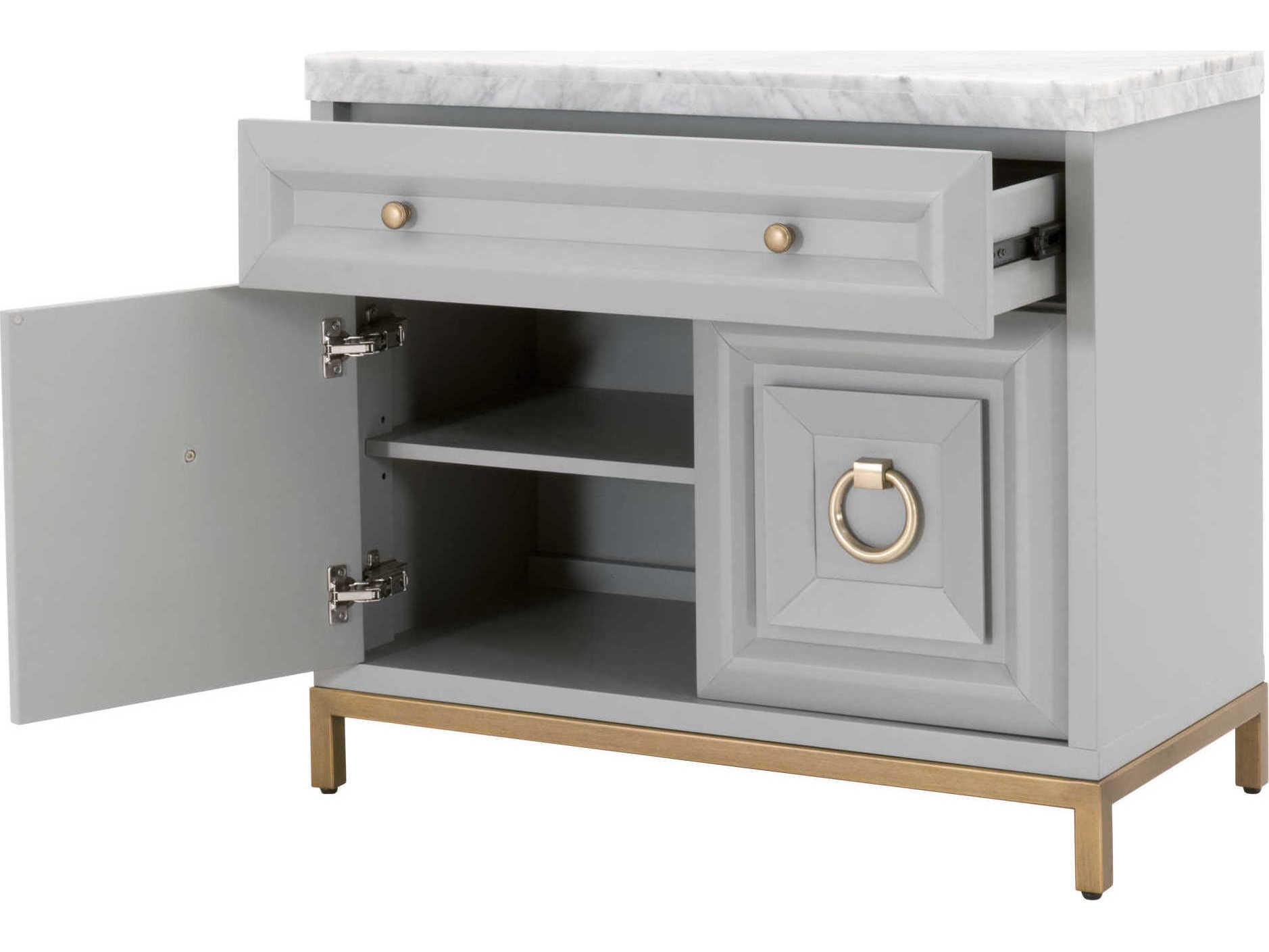Luxecor Respite Gray Acacia Wood Accent Chest