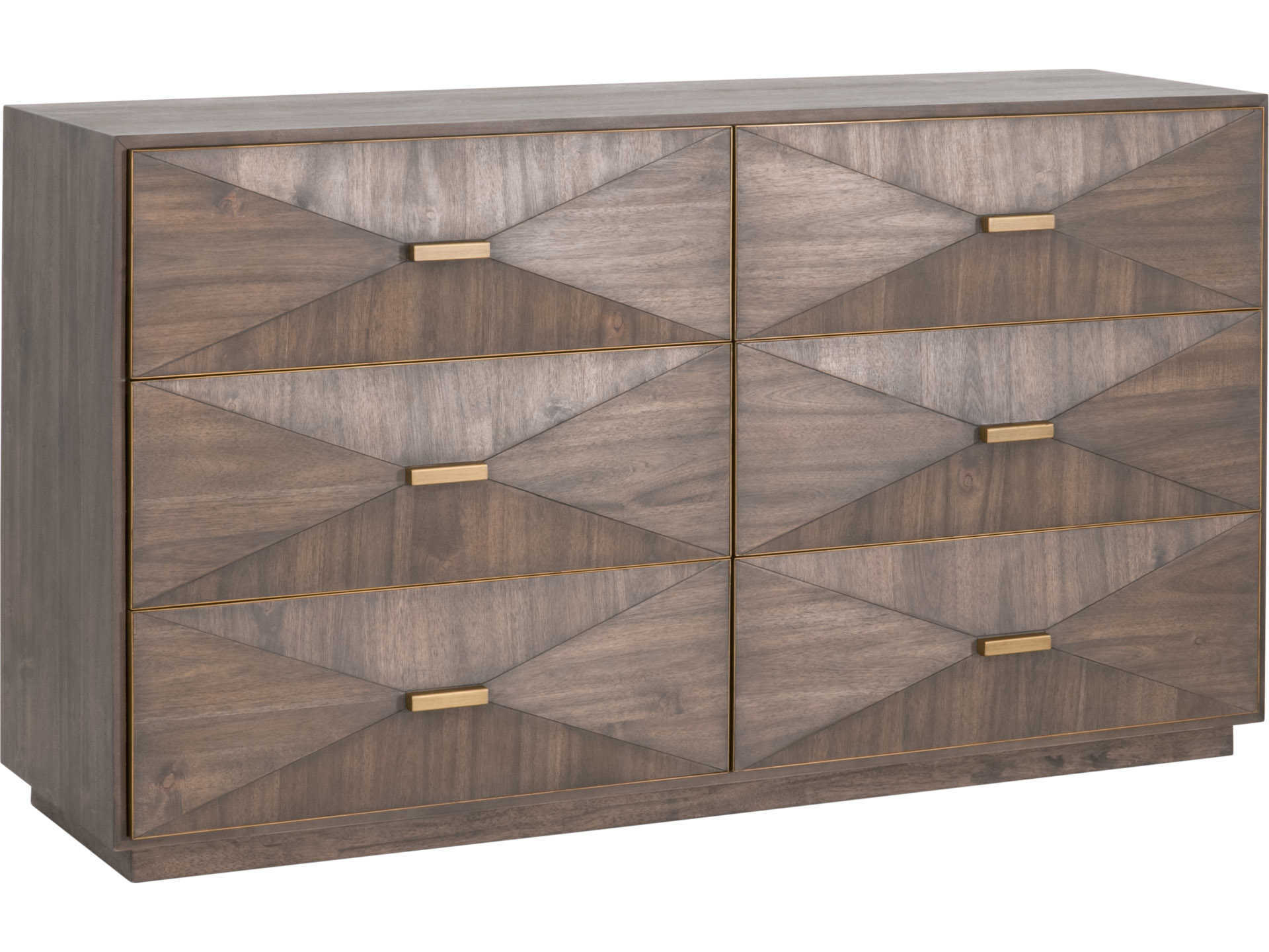 Essentials for Living Traditions Wynn 6-Drawers Acacia Wood Double Dresser