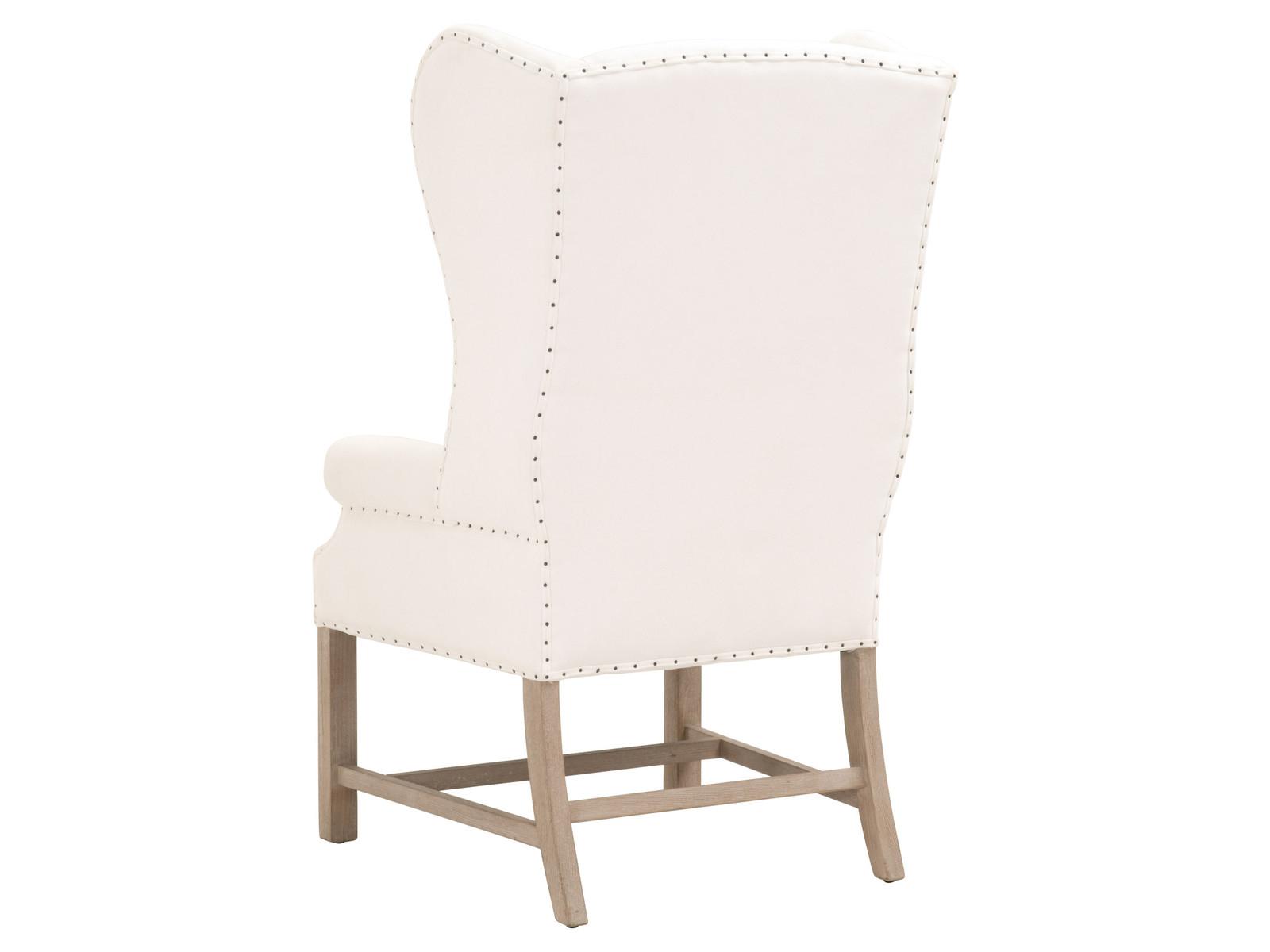Essentials for Living Chateau White Fabric Accent Chair