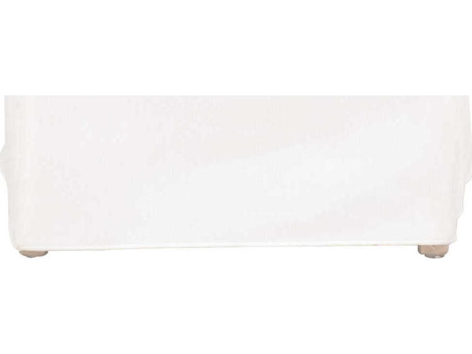 Essentials for Living Colette Ash Wood White Upholstered Side Dining Chair Set of 2