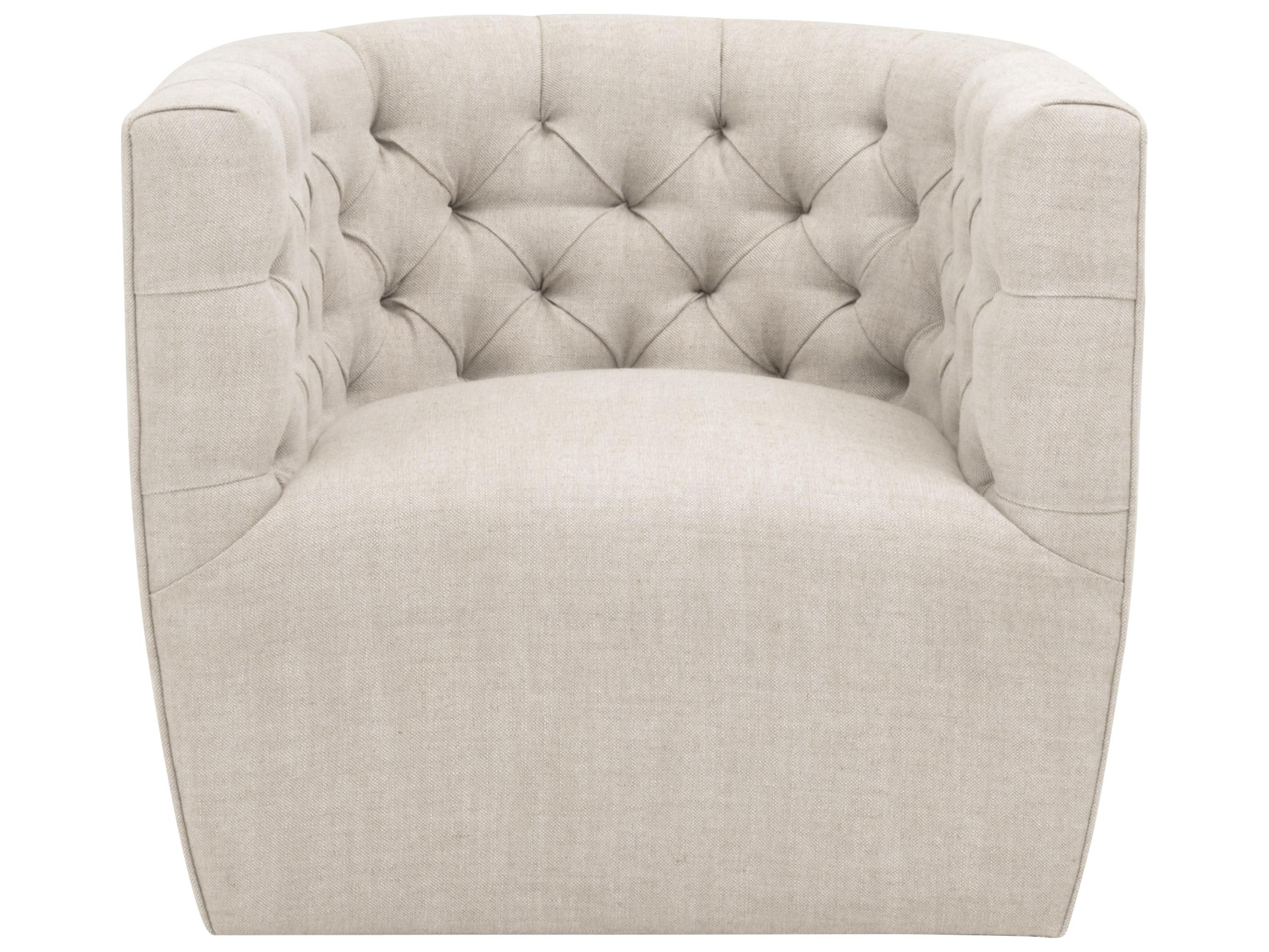 Essentials for Living Marcel Swivel Beige Club Chair