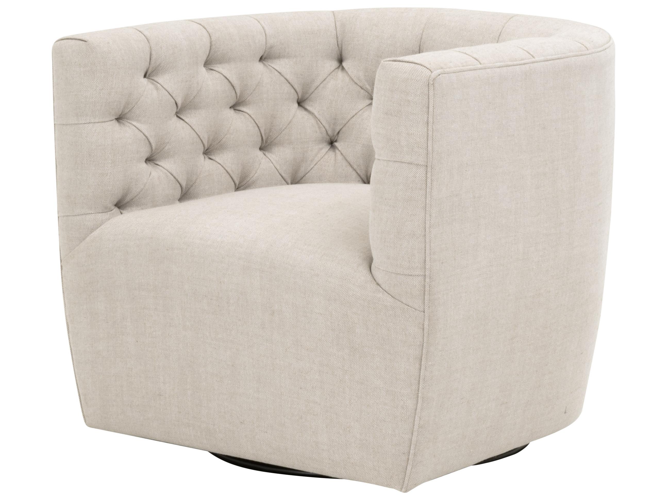 Essentials for Living Marcel Swivel Beige Club Chair